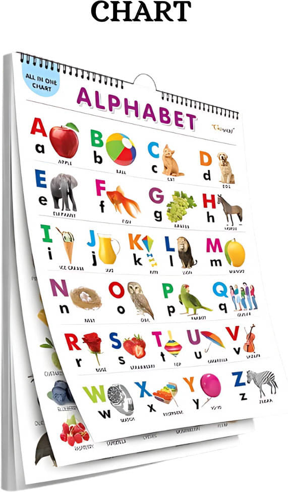 All-In-One Kids Learning Chart | Covers 10+ Topics (ABC, Numbers & More) All-In-One Kids Learning Chart | Covers 10+ Topics (ABC, Numbers & More)