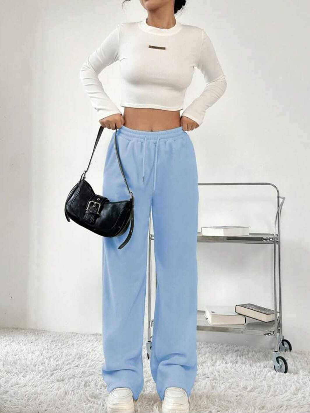     			LITTLE MEOW Pack of 1 Girls Cotton Blend Trackpants ( Colors )