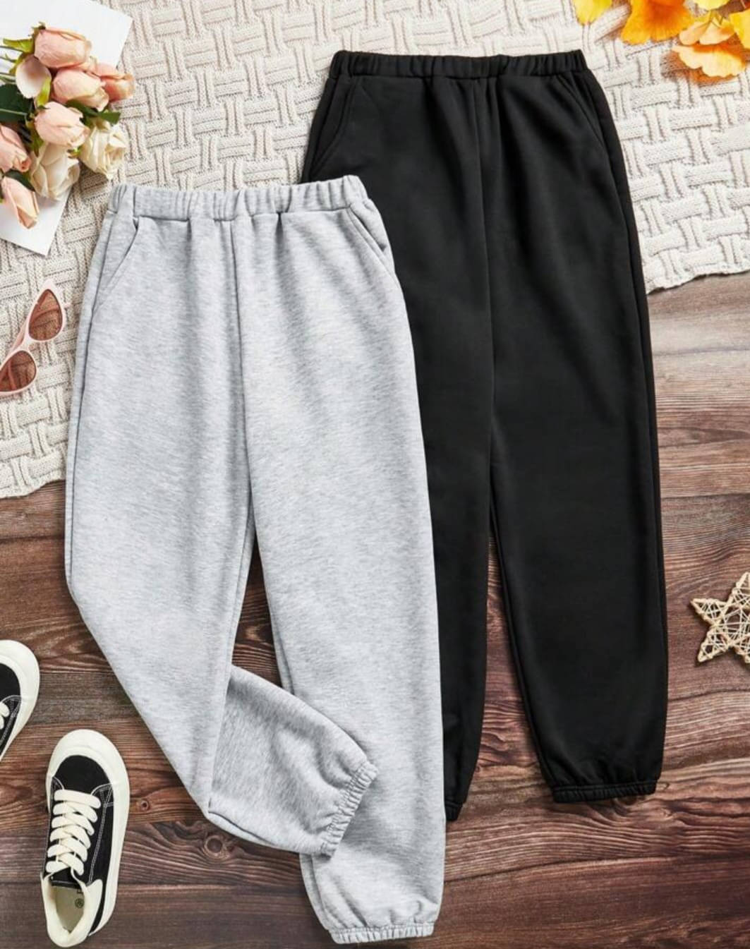     			LITTLE MEOW Pack of 2 Girls Cotton Blend Trackpants ( Colors )