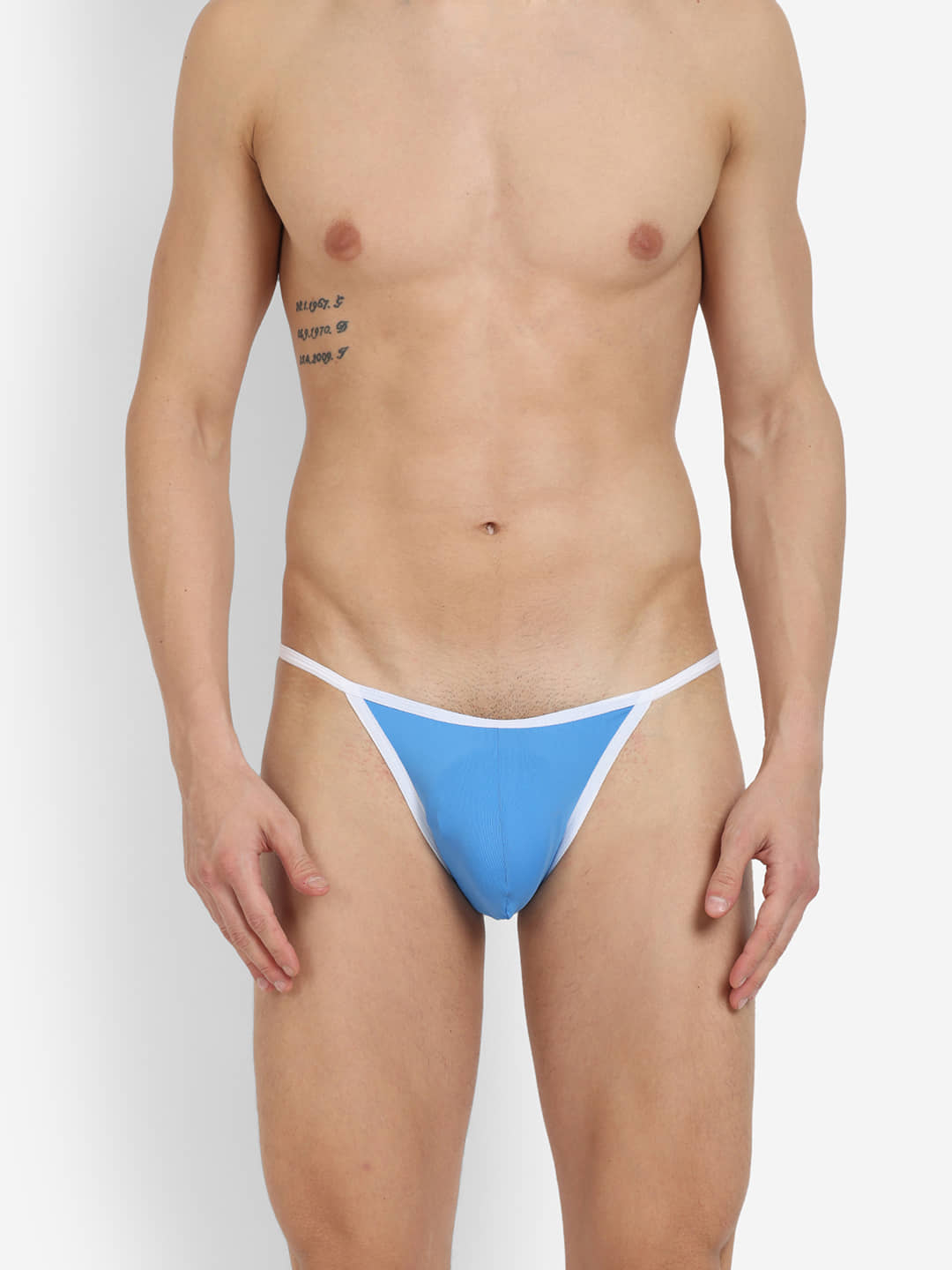 La Intimo Pack of 1 Nylon Briefs For Men's ( Blue )