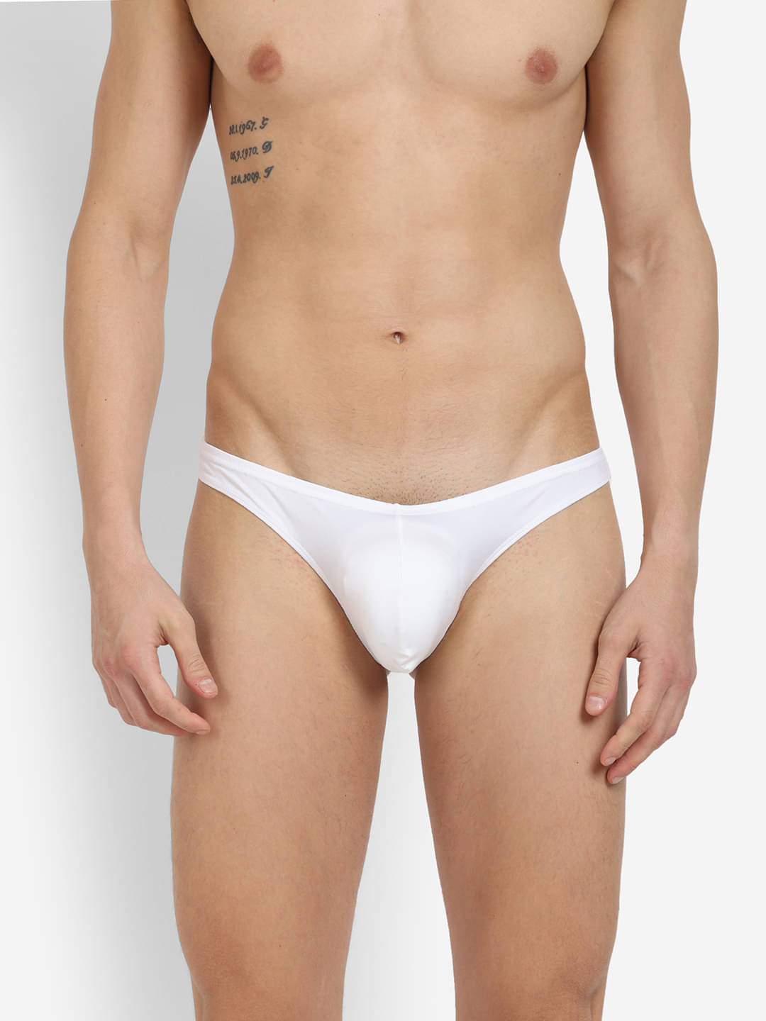     			La Intimo Pack of 1 Nylon Briefs For Men's ( White )
