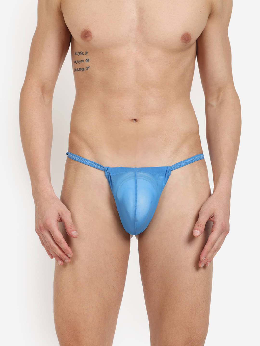     			La Intimo Pack of 1 Nylon G-String For Men's ( Blue )