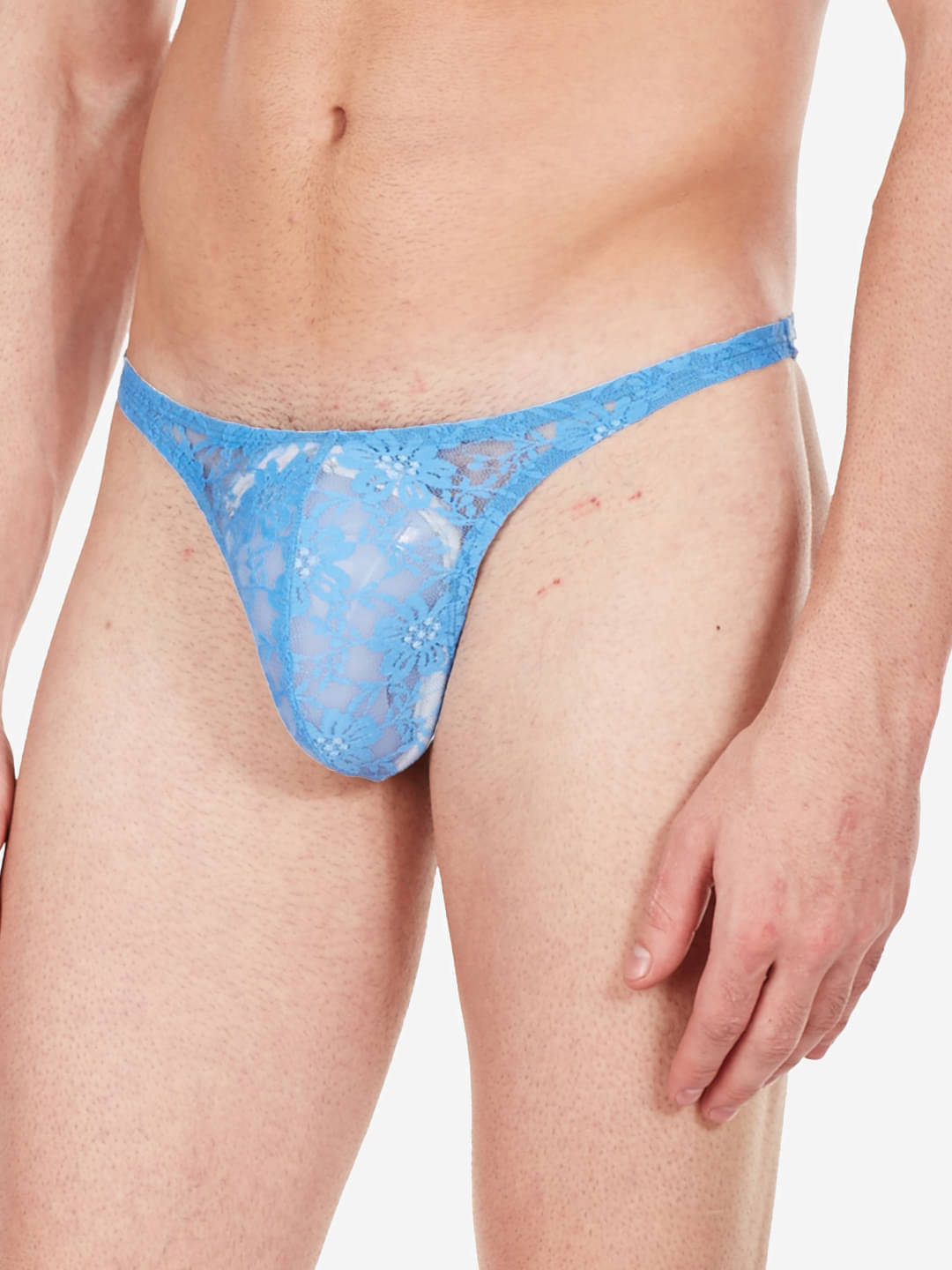     			La Intimo Pack of 1 Nylon Thongs For Men's ( Blue )