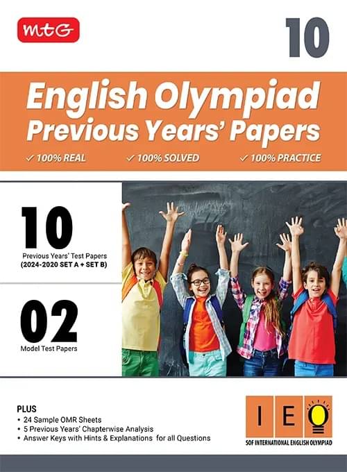     			MTG Class-10 IEO Olympiad 10 Previous Years Papers English (2024-2020 Set A & B) - Model Test Papers with 24 Sample OMR Sheets & Chapterwise Analysis | PYQs For SOF Olympiad 2025-26 Exam