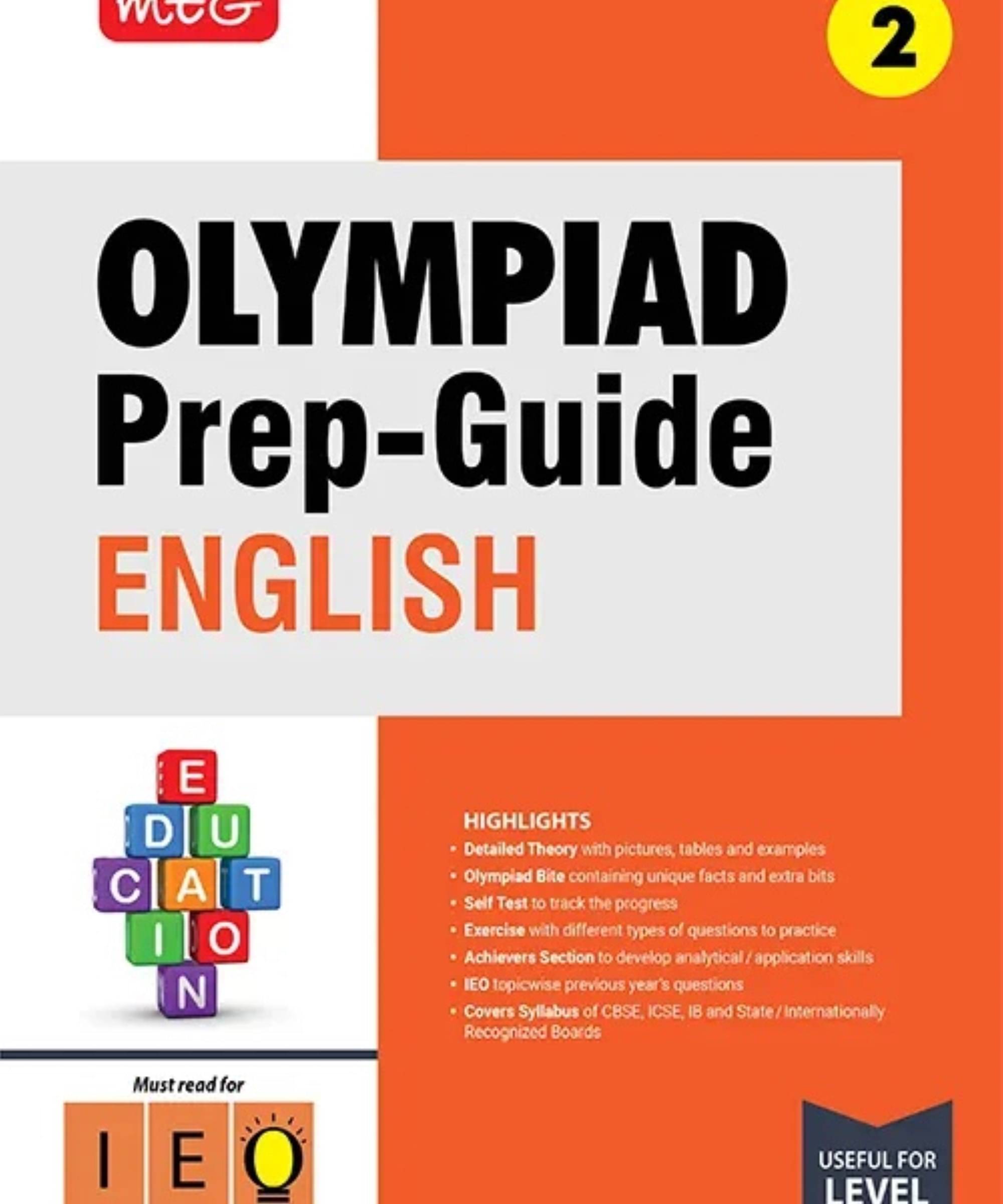 MTG Olympiad Prep-Guide Class 2 English (IEO) - Detailed Theory, IEO Topicwise Previous Years Questions with Self Test For SOF 2025-26 Exam MTG Olympiad Prep-Guide Class 2 English (IEO) - Detailed Theory, IEO Topicwise Previous Years Questions with Self Test For SOF 2025-26 Exam