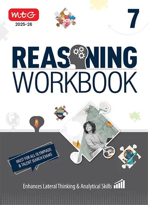 MTG Olympiad Reasoning Workbook Class 7 - Enhances Lateral Thinking & Analytical Skills | Must For SOF & All Olympiad & Talent Search Exam 2025-26 MTG Olympiad Reasoning Workbook Class 7 - Enhances Lateral Thinking & Analytical Skills | Must For SOF & All Olympiad & Talent Search Exam 2025-26