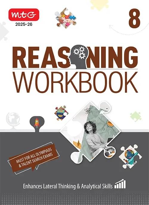 MTG Olympiad Reasoning Workbook Class 8 - Enhances Lateral Thinking & Analytical Skills | Must For SOF & All Olympiad & Talent Search Exam 2025-26 MTG Olympiad Reasoning Workbook Class 8 - Enhances Lateral Thinking & Analytical Skills | Must For SOF & All Olympiad & Talent Search Exam 2025-26