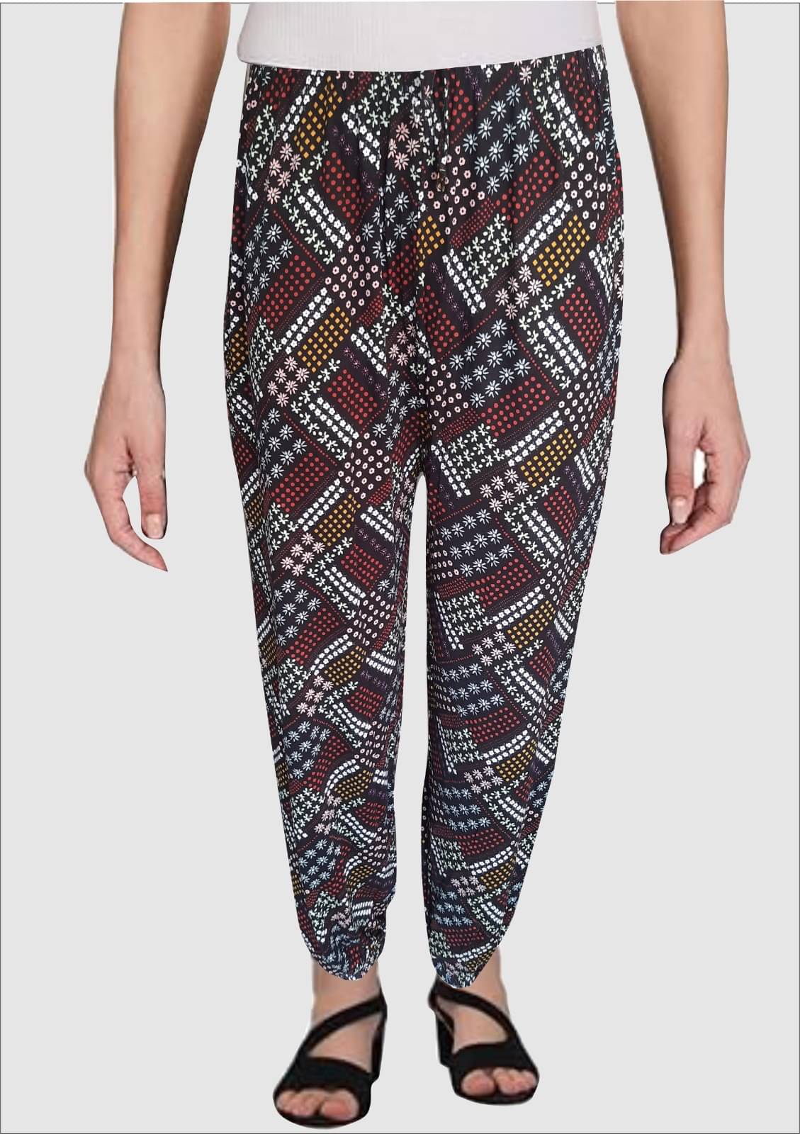     			Monisha Plus Pack of 1 Viscose Regular Women's Casual Pants ( Multicolor 4 )
