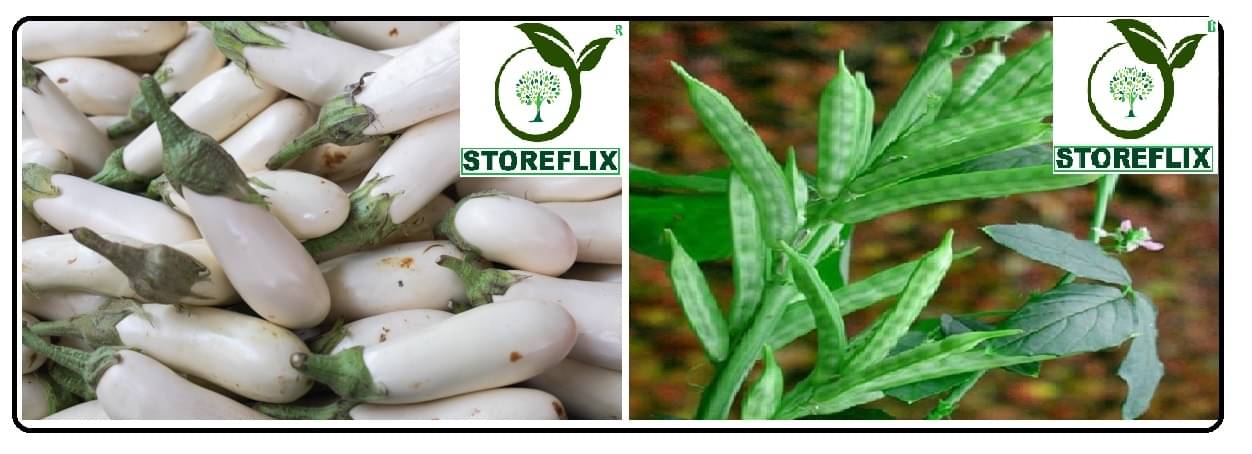 brinjal white med long 100 seeds and cluster bean 30 seeds pack with user manual for home kitchen gardening use brinjal white med long 100 seeds and cluster bean 30 seeds pack with user manual for home kitchen gardening use