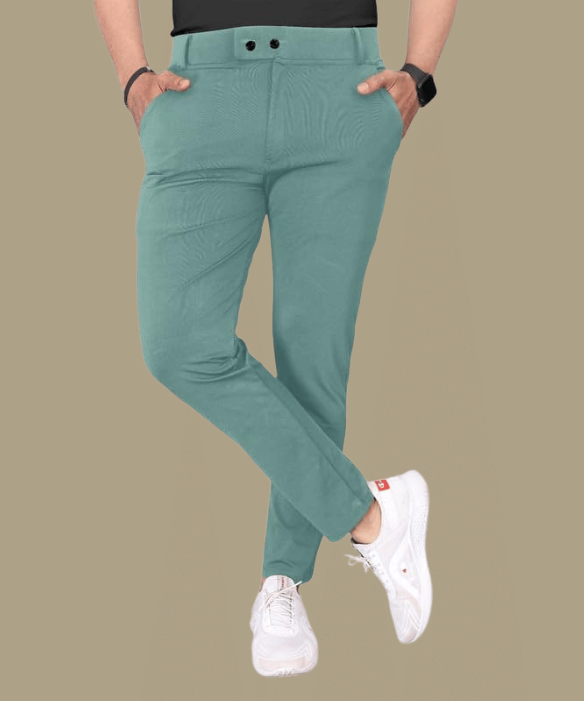     			micotti Slim Flat Men's Chinos - Mint Green ( Pack of 1 )
