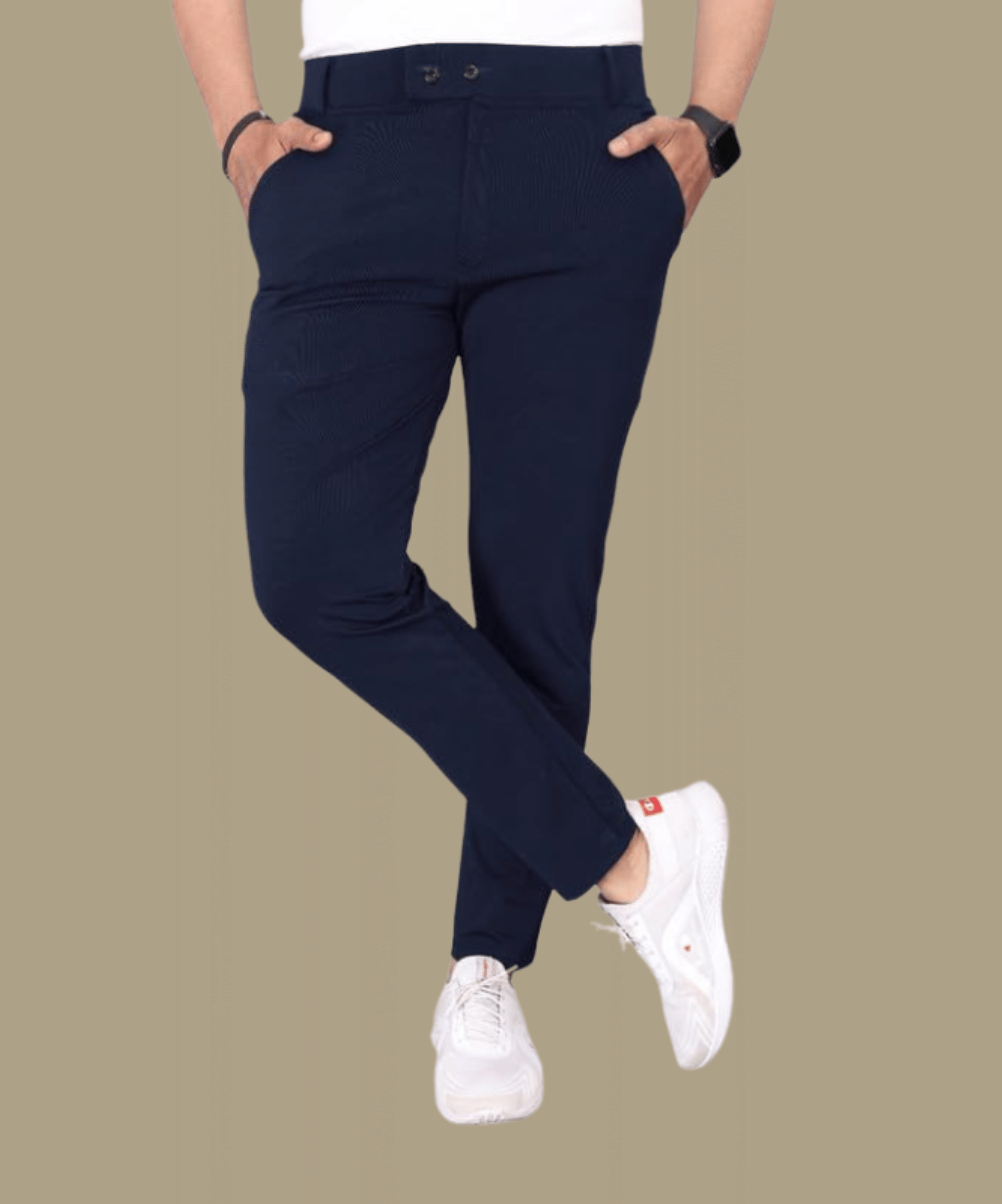     			micotti Slim Flat Men's Chinos - Blue ( Pack of 1 )