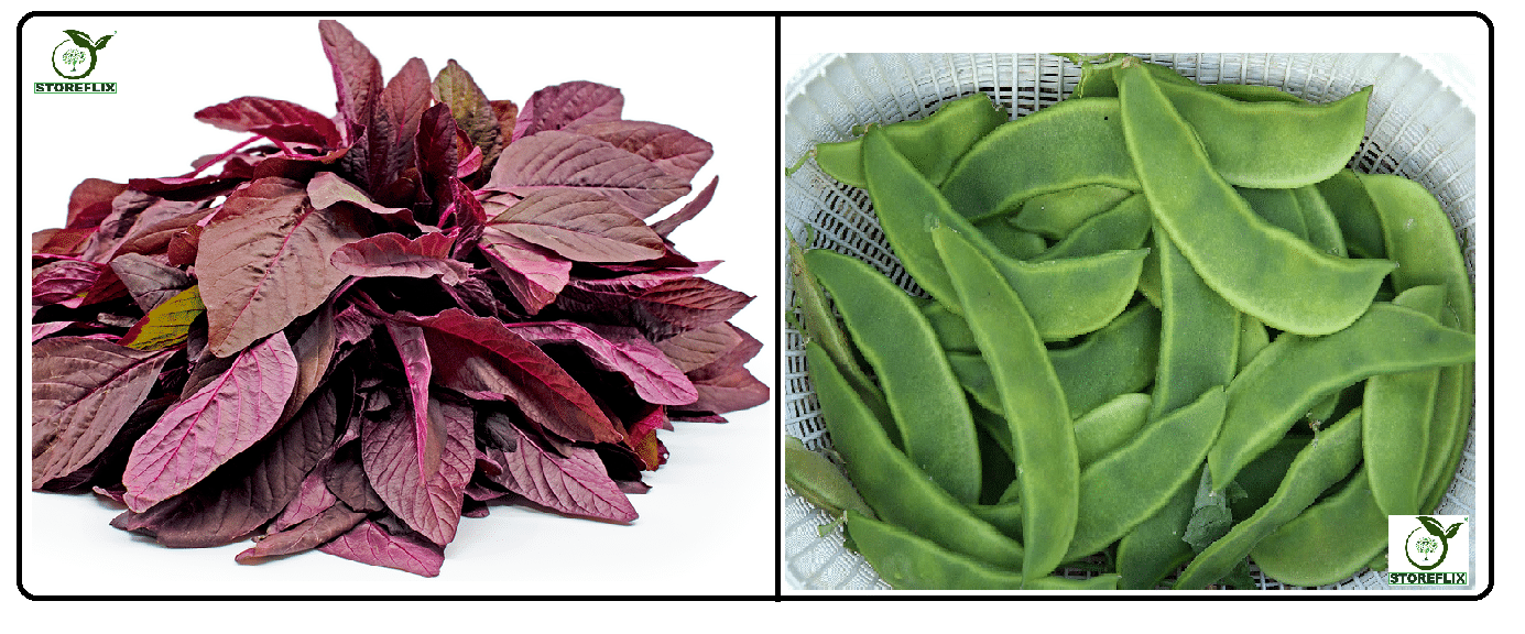 red amaranthus (laal chaulai ) 200 seeds and sem phali 20 seeds pack with user manual for home kitchen gradening use red amaranthus (laal chaulai ) 200 seeds and sem phali 20 seeds pack with user manual for home kitchen gradening use