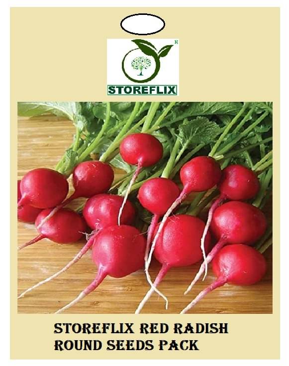 red radish round (muli) 50 seeds pack with user manual for home kitchen gradening use red radish round (muli) 50 seeds pack with user manual for home kitchen gradening use