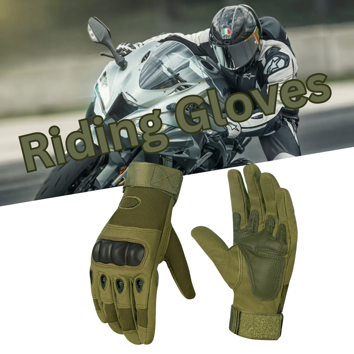 AKSMIT Full Fingers Nylon Riding Gloves ( Pair of 1 )
