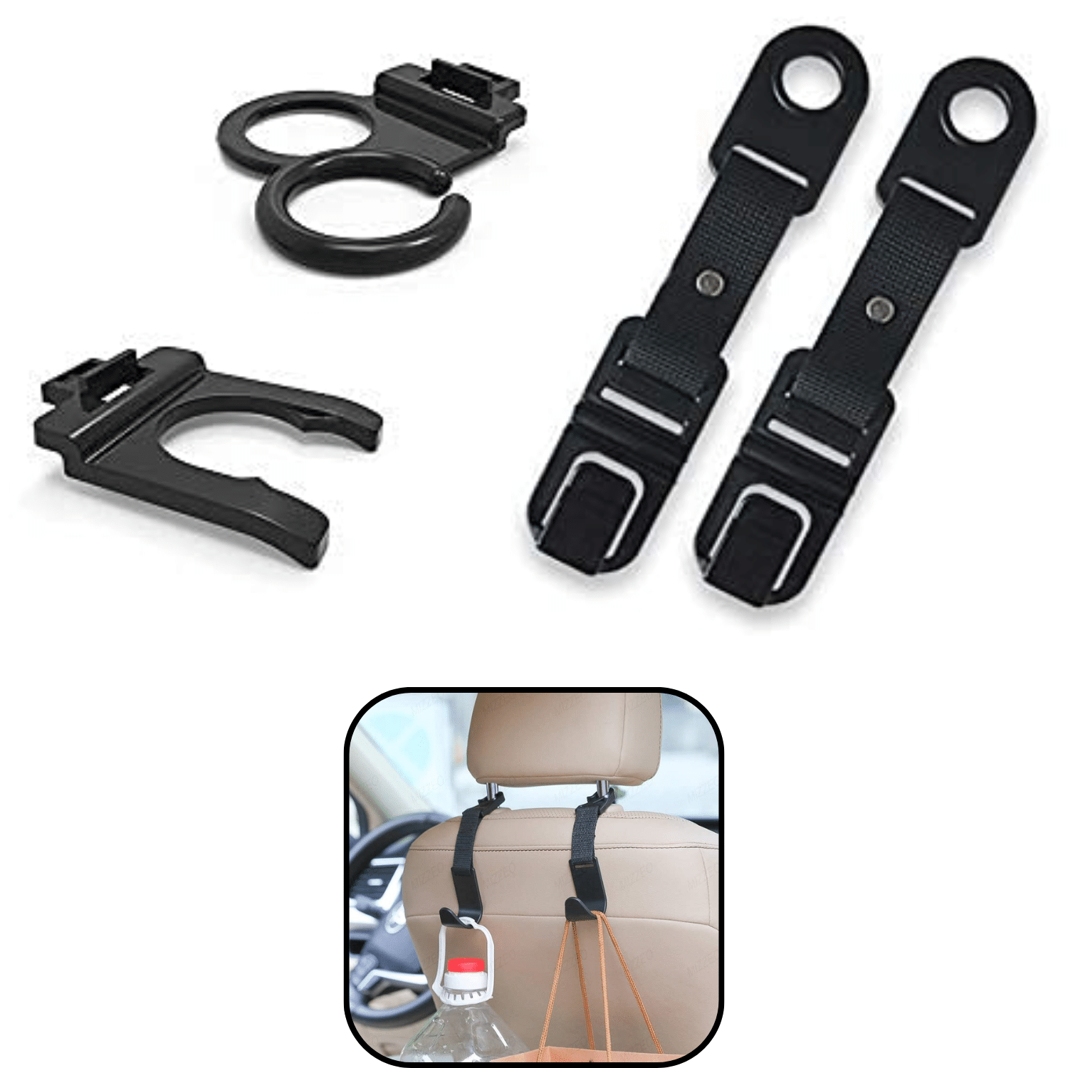 AKSMIT Hook Type Holder for Headrest Black AKSMIT Hook Type Holder for Headrest Black