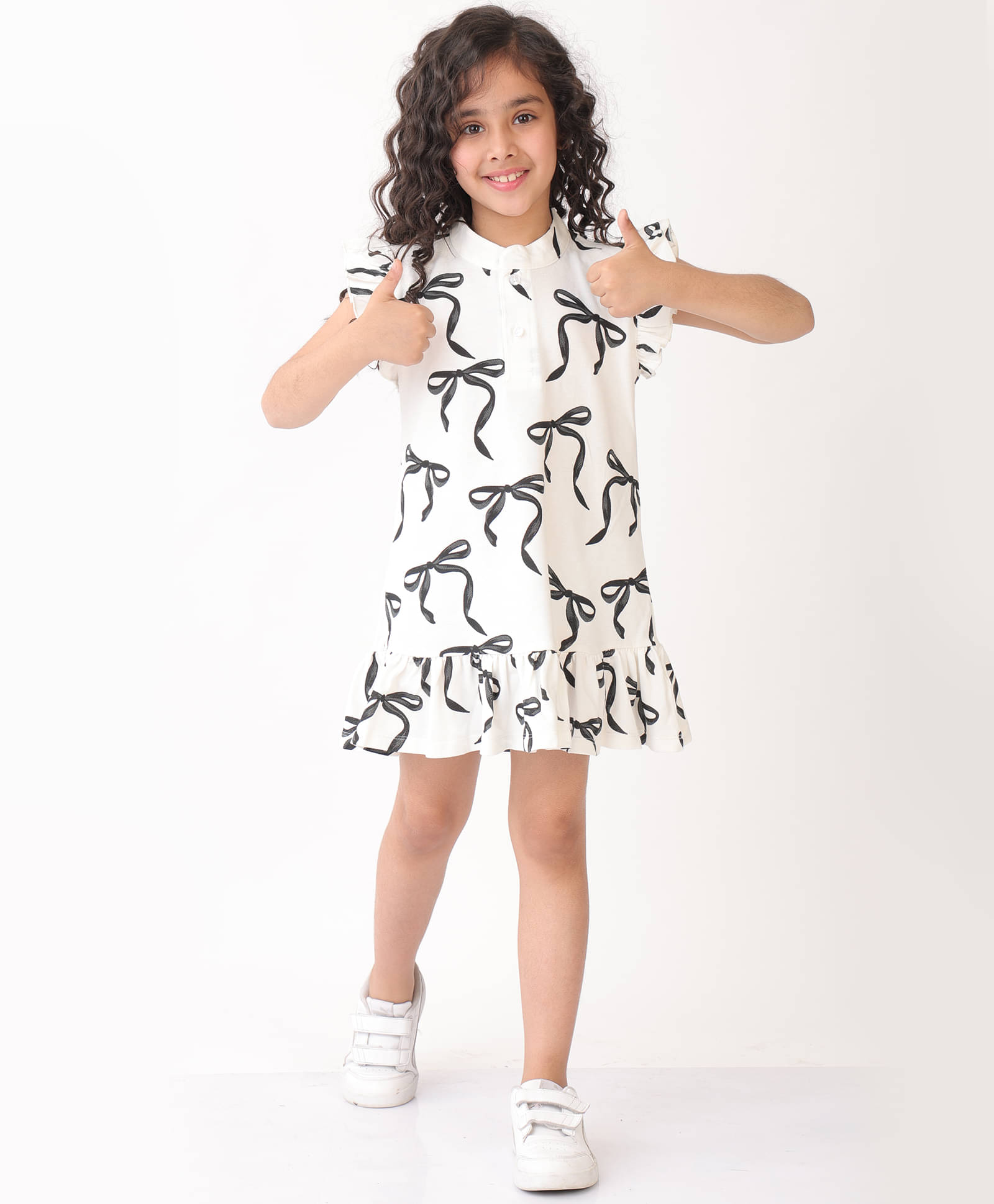 ANTHRILO Cotton Blend Dress For Baby Girls ( Pack of 1 , Off White ) ANTHRILO Cotton Blend Dress For Baby Girls ( Pack of 1 , Off White )
