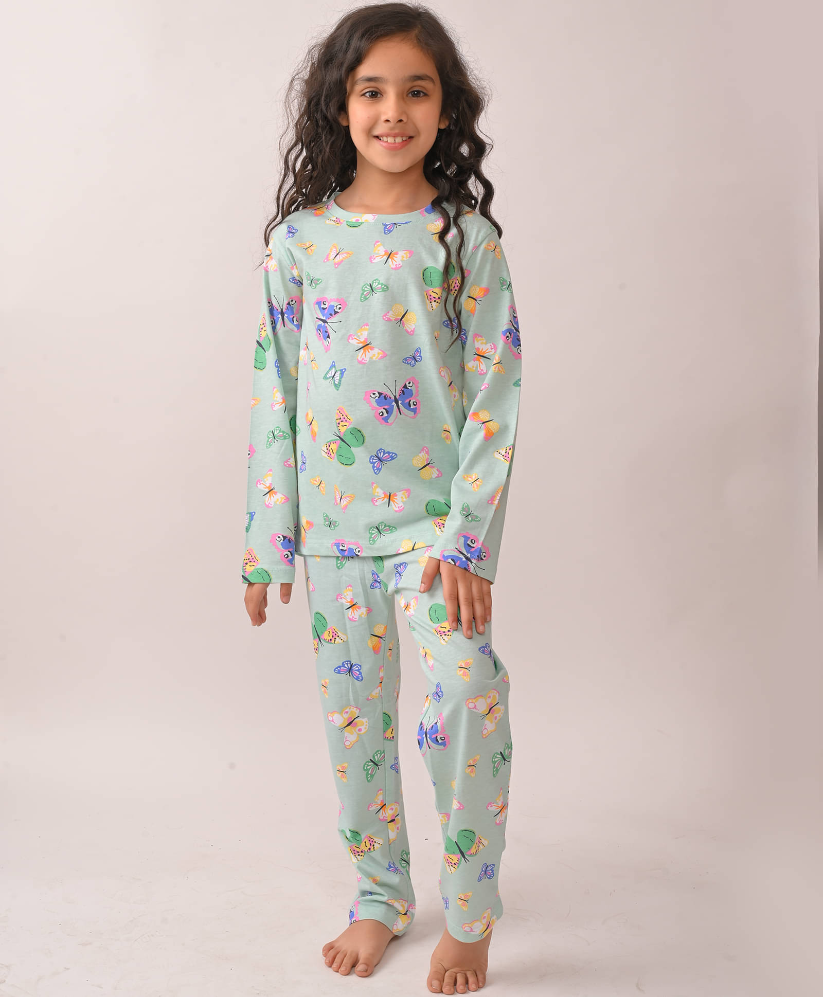     			ANTHRILO Pack of 1 Baby Girls Cotton Nightsuit Set ( Green )