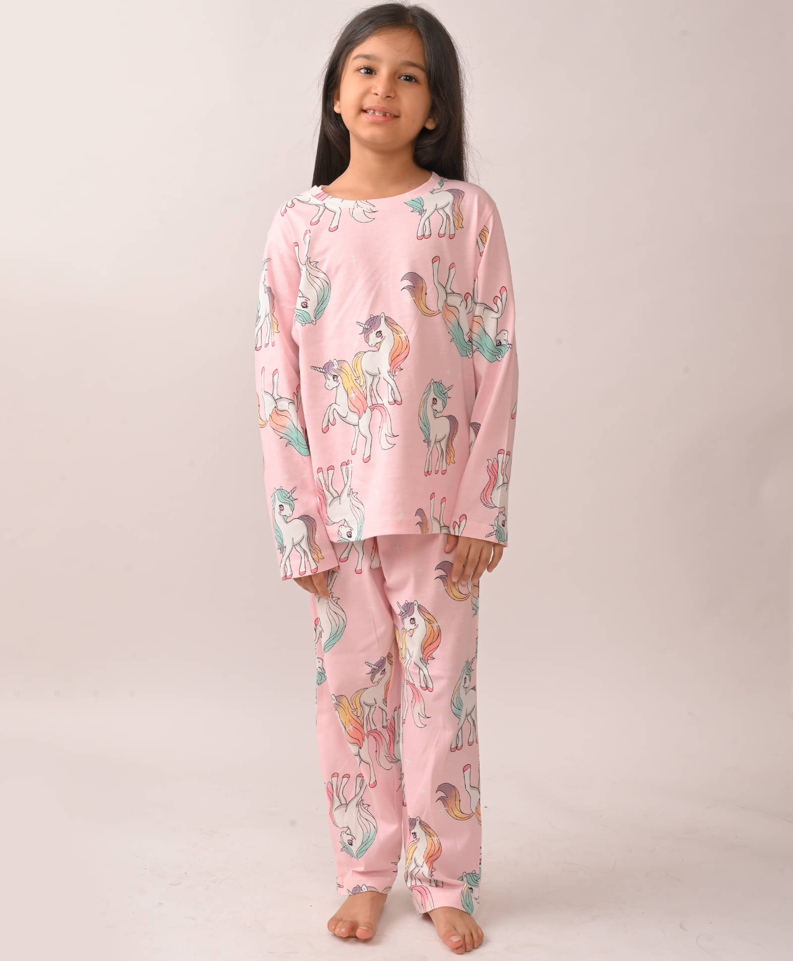     			ANTHRILO Pack of 1 Baby Girls Cotton Nightsuit Set ( Pink )