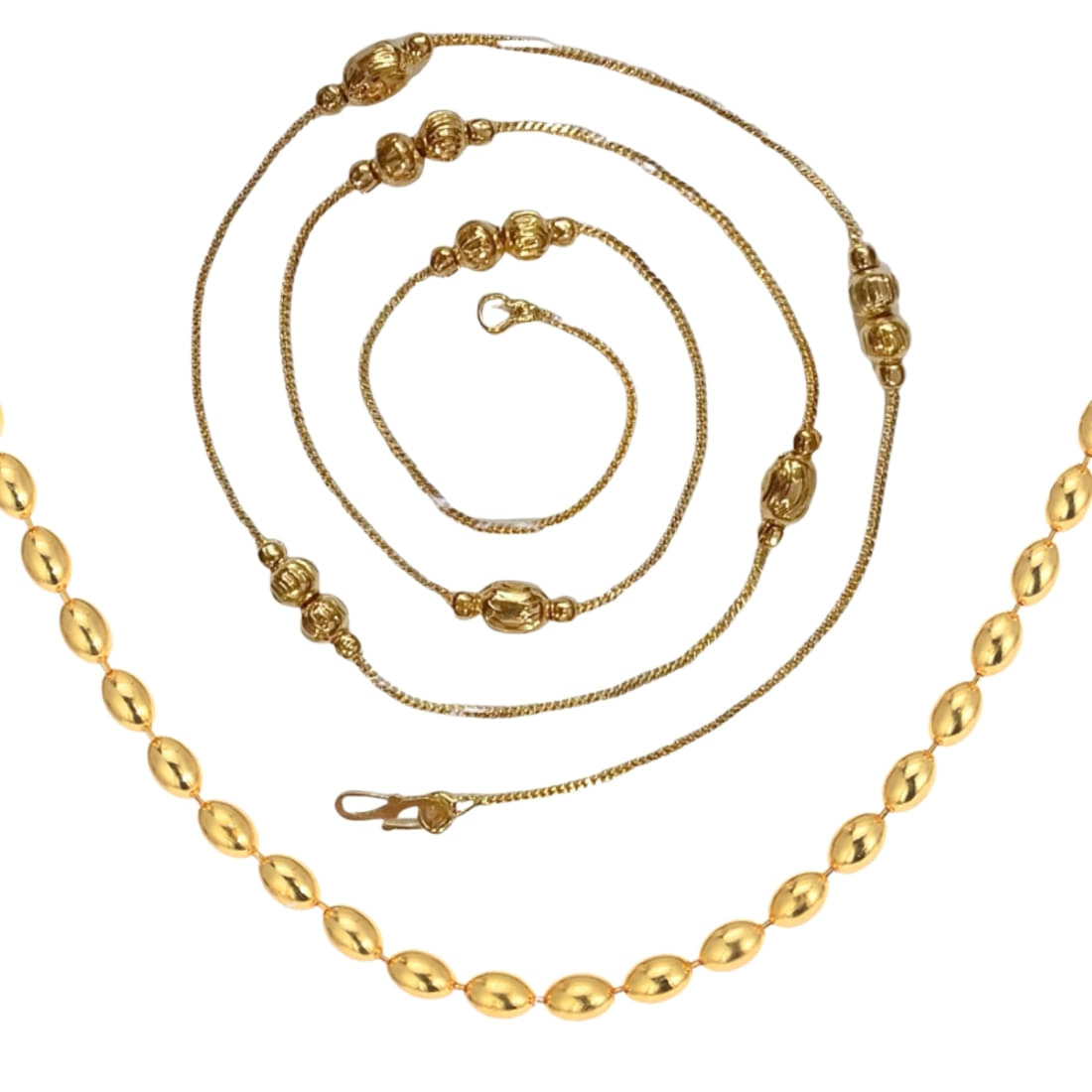     			AanyaCentric Gold Plated Chains Combo ( Set of 2 )