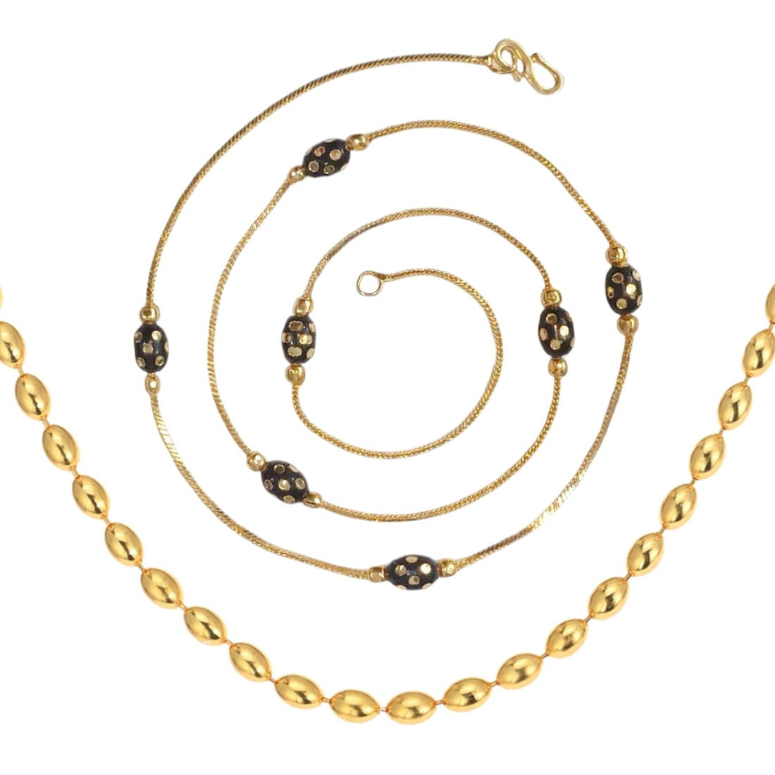     			AanyaCentric Gold Plated Chains Combo ( Set of 2 )