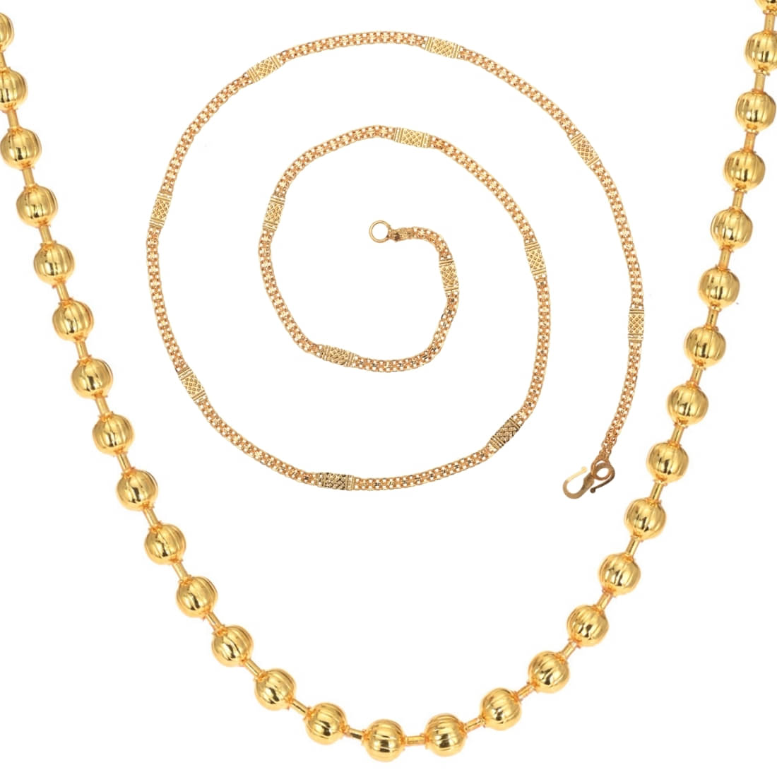 AanyaCentric Gold Plated Chains Combo ( Set of 2 ) AanyaCentric Gold Plated Chains Combo ( Set of 2 )