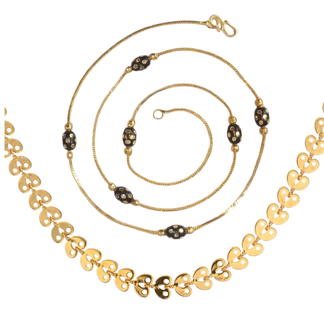 AanyaCentric Gold Plated Chains Combo ( Set of 2 ) AanyaCentric Gold Plated Chains Combo ( Set of 2 )