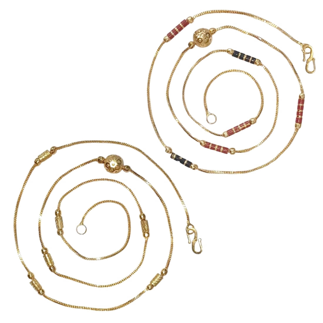AanyaCentric Gold Plated Chains Combo ( Set of 2 ) AanyaCentric Gold Plated Chains Combo ( Set of 2 )
