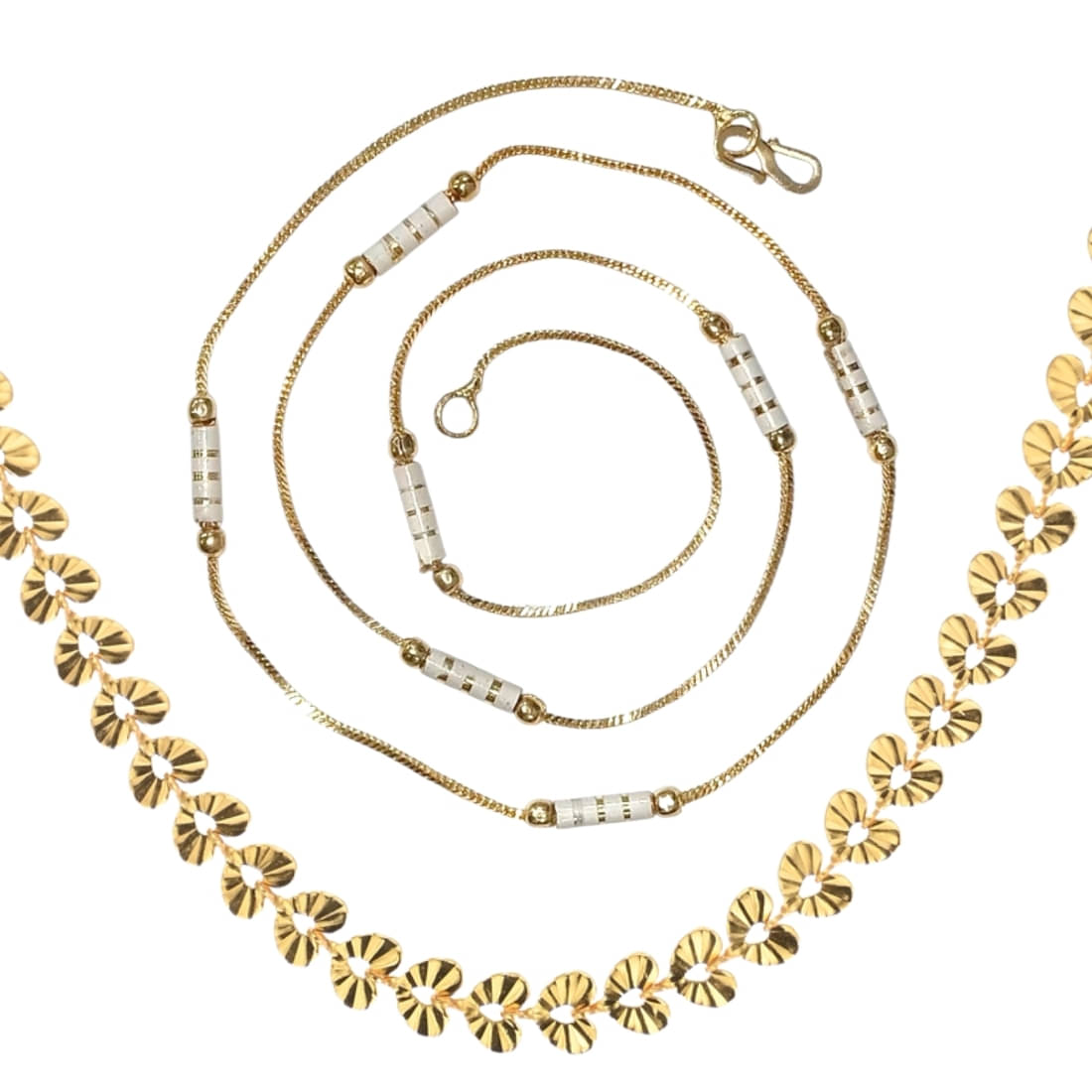     			AanyaCentric Gold Plated Chains Combo ( Set of 2 )