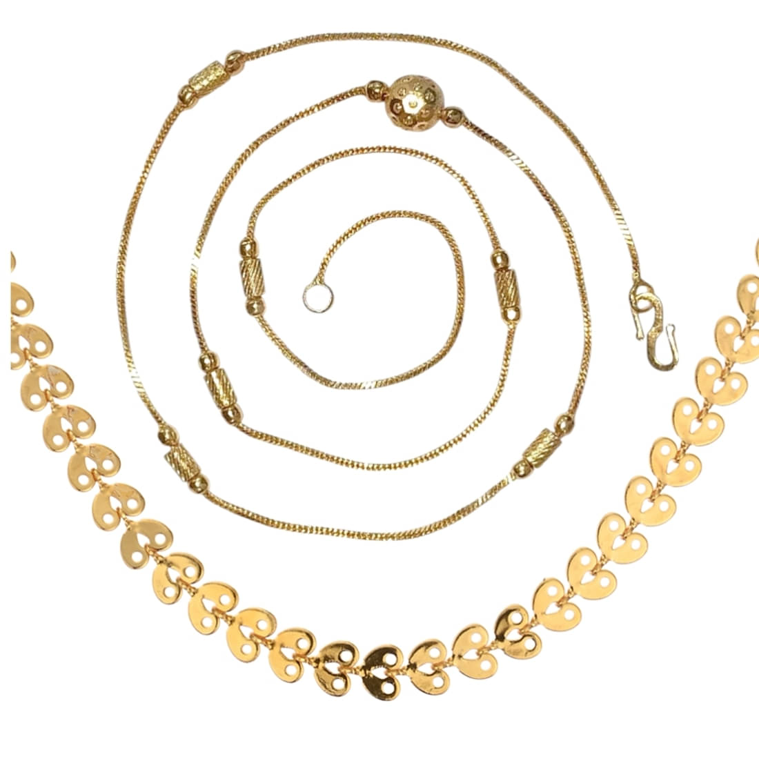 AanyaCentric Gold Plated Chains Combo ( Set of 2 ) AanyaCentric Gold Plated Chains Combo ( Set of 2 )