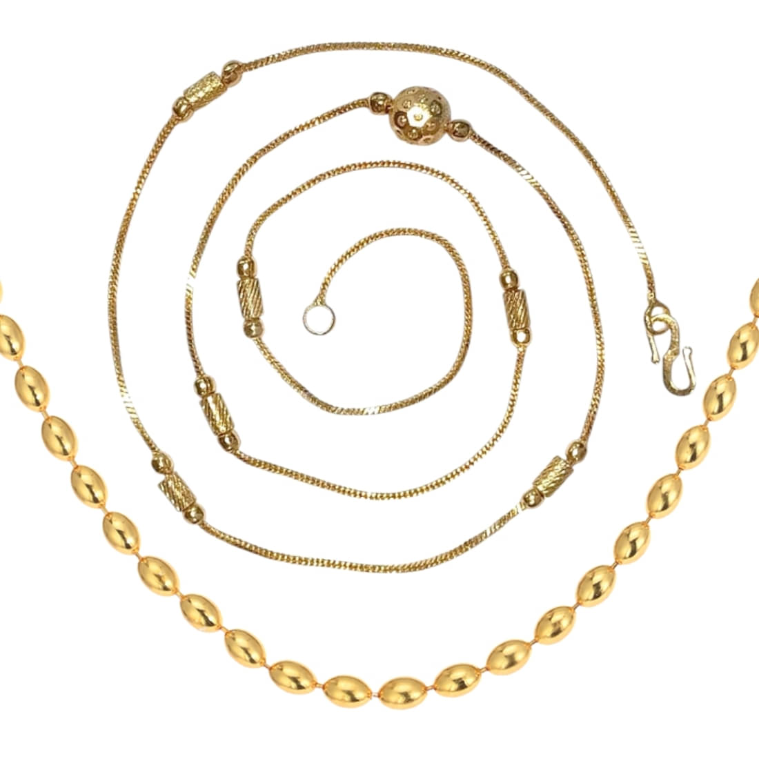     			AanyaCentric Gold Plated Chains Combo ( Set of 2 )