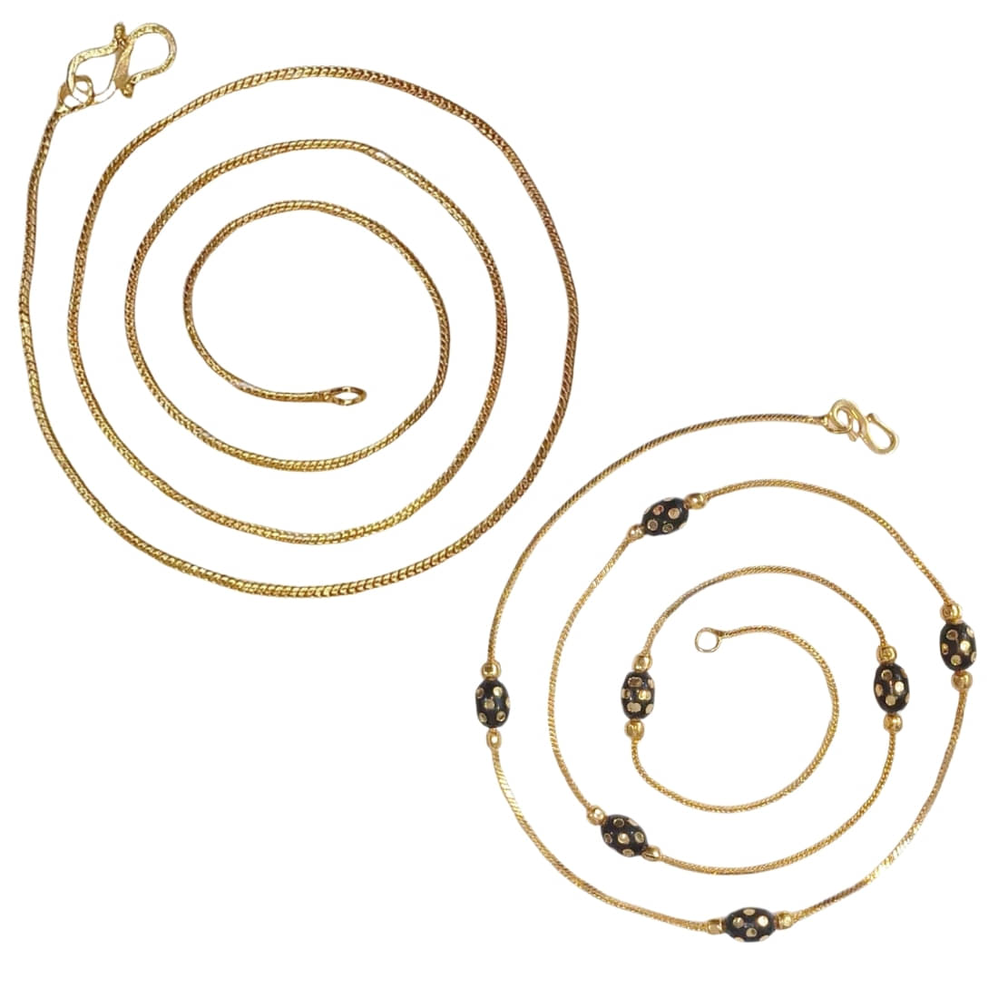 AanyaCentric Gold Plated Chains Combo ( Set of 2 ) AanyaCentric Gold Plated Chains Combo ( Set of 2 )