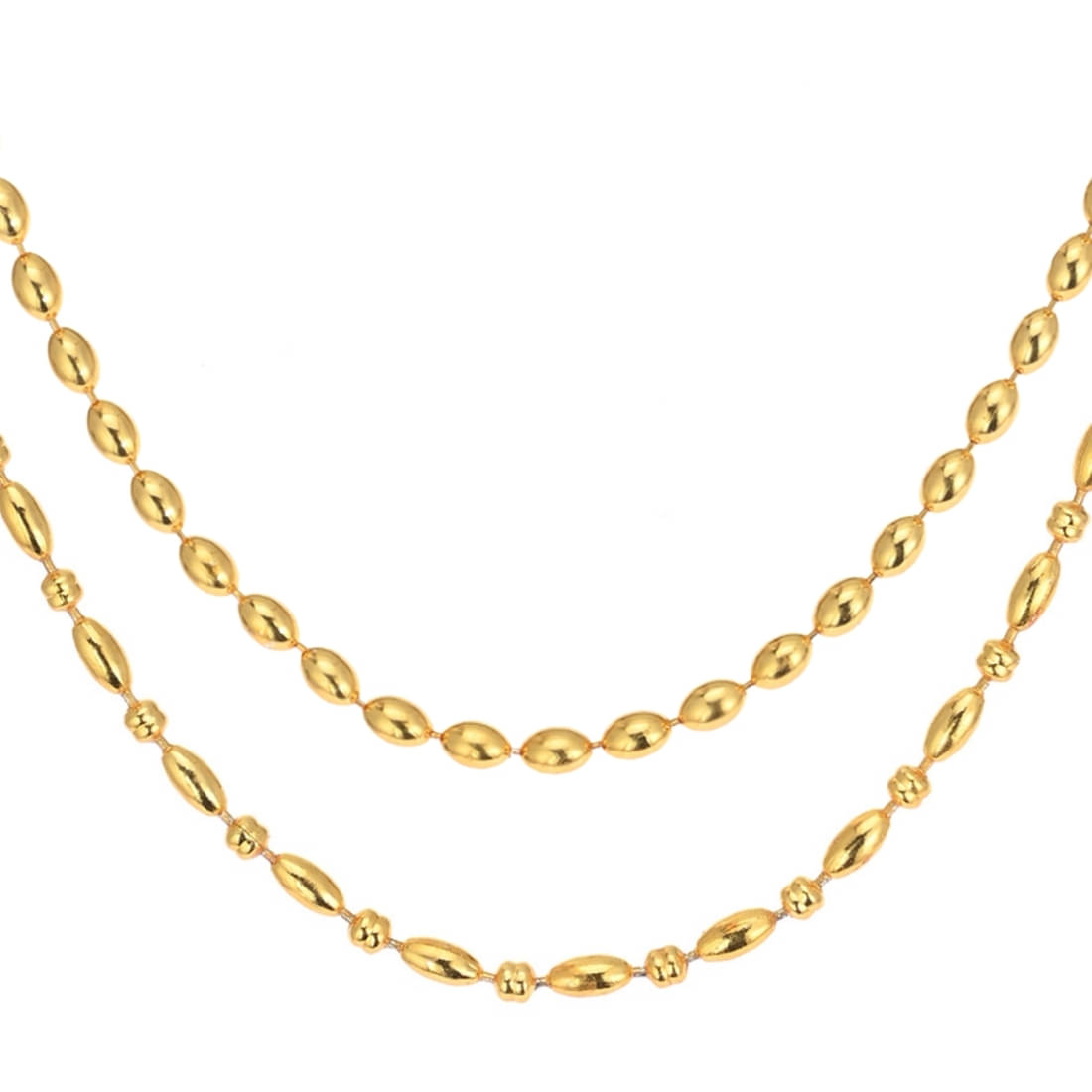 AanyaCentric Gold Plated Chains Combo ( Set of 2 ) AanyaCentric Gold Plated Chains Combo ( Set of 2 )