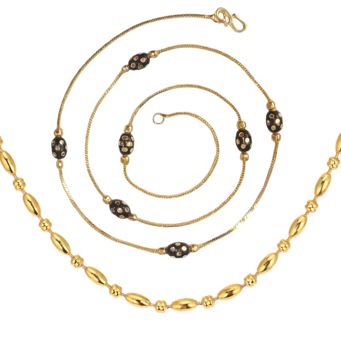     			AanyaCentric Gold Plated Chains Combo ( Set of 2 )