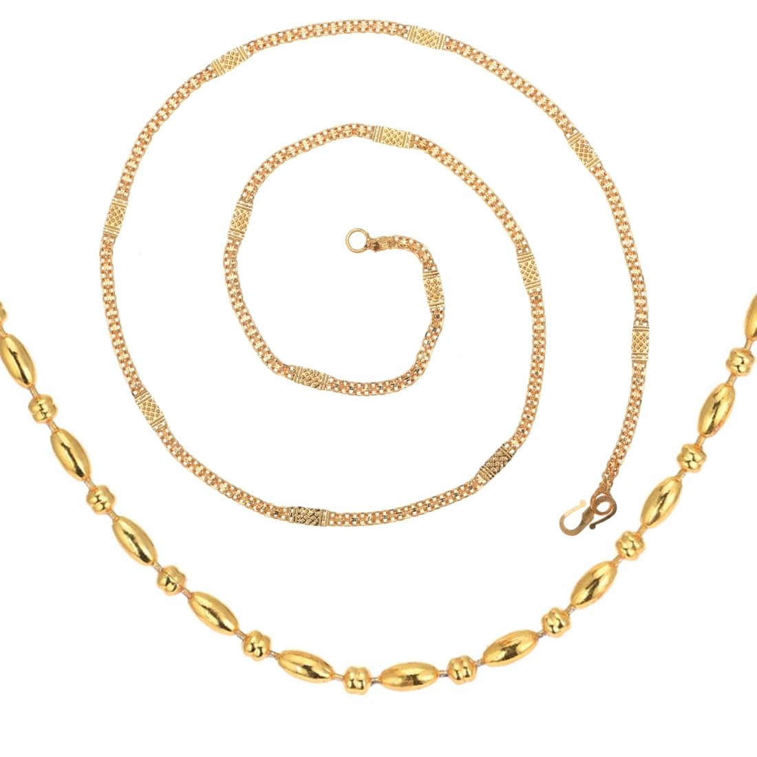     			AanyaCentric Gold Plated Chains Combo ( Set of 2 )