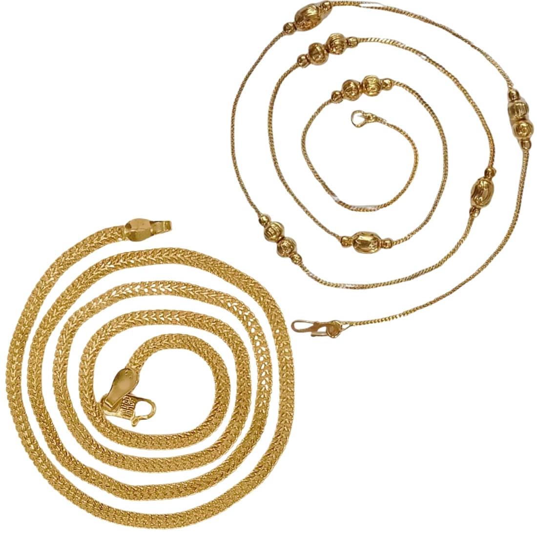 AanyaCentric Gold Plated Chains Combo ( Set of 2 ) AanyaCentric Gold Plated Chains Combo ( Set of 2 )