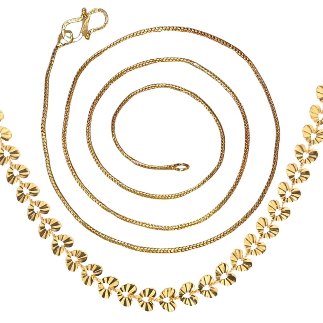 AanyaCentric Gold Plated Chains Combo ( Set of 2 ) AanyaCentric Gold Plated Chains Combo ( Set of 2 )