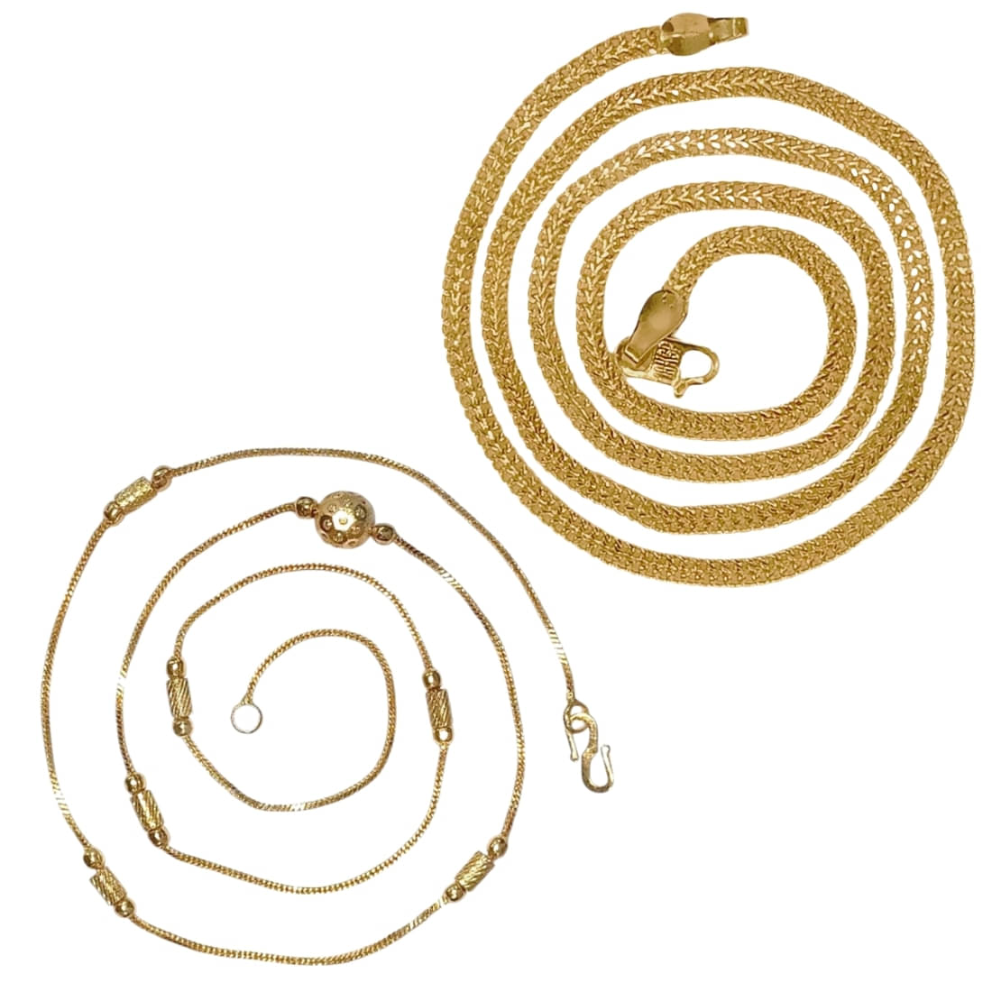 AanyaCentric Gold Plated Chains Combo ( Set of 2 ) AanyaCentric Gold Plated Chains Combo ( Set of 2 )