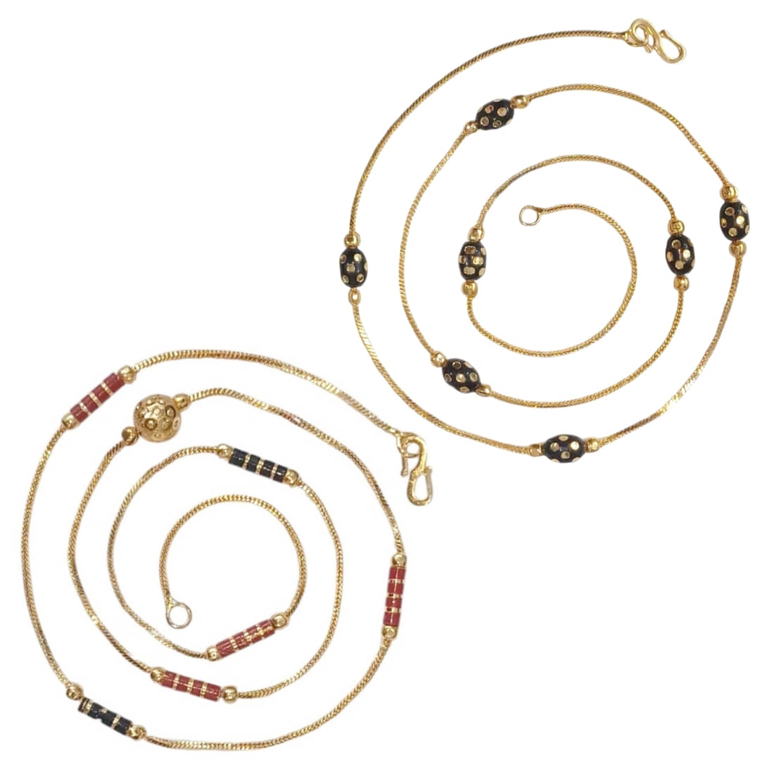 AanyaCentric Gold Plated Chains Combo ( Set of 2 ) AanyaCentric Gold Plated Chains Combo ( Set of 2 )