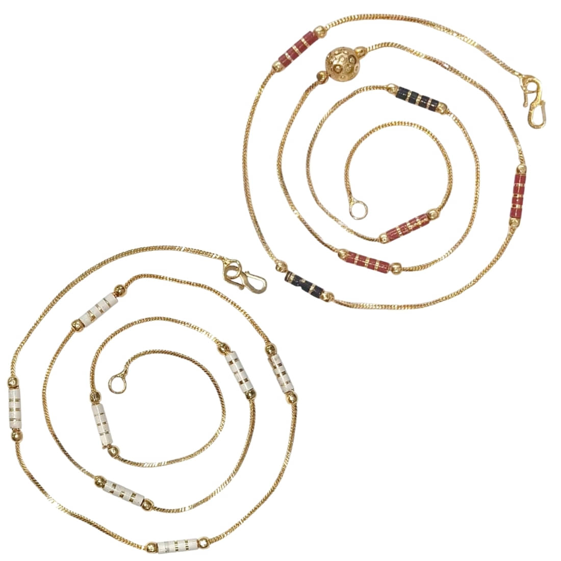     			AanyaCentric Gold Plated Chains Combo ( Set of 2 )