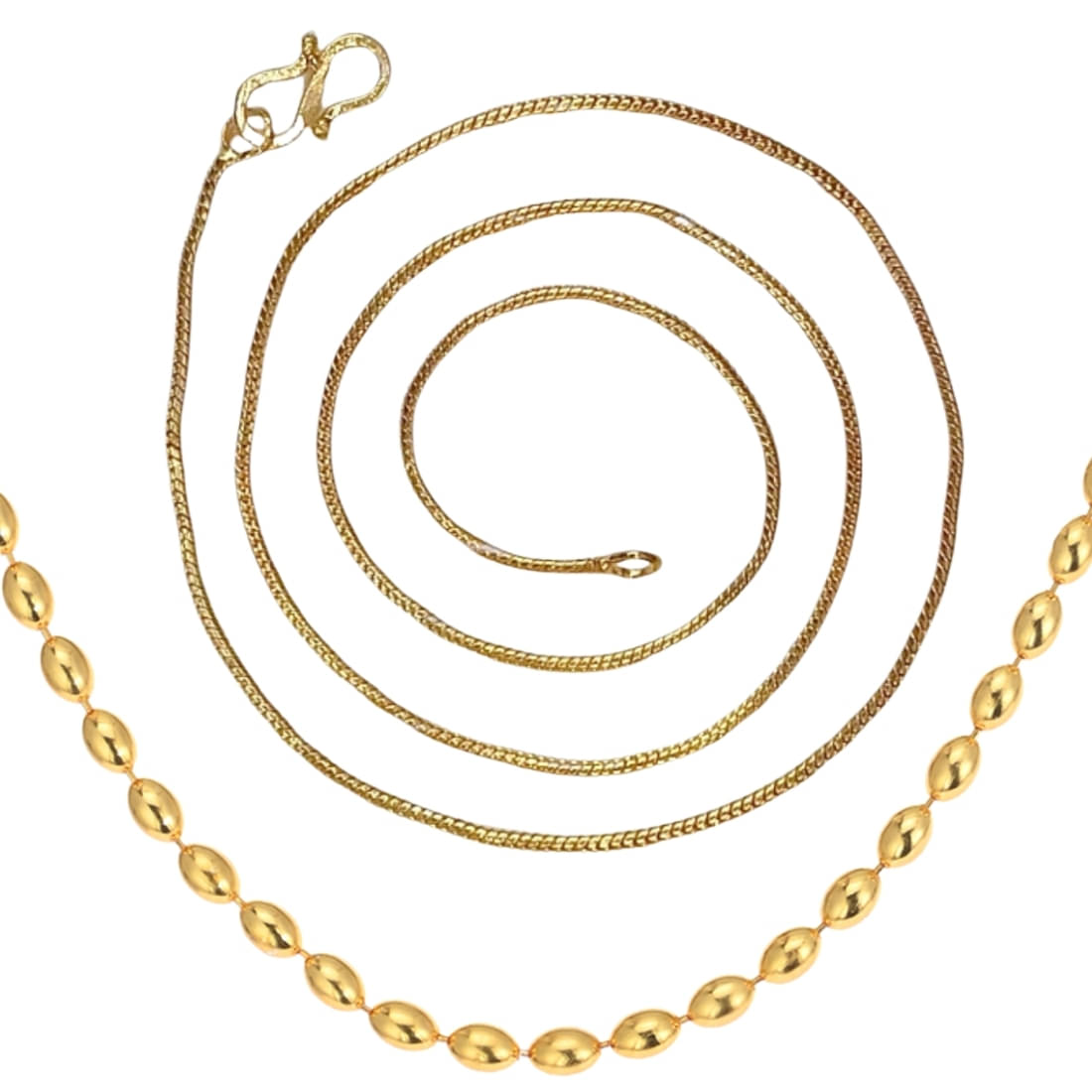 AanyaCentric Gold Plated Chains Combo ( Set of 2 ) AanyaCentric Gold Plated Chains Combo ( Set of 2 )