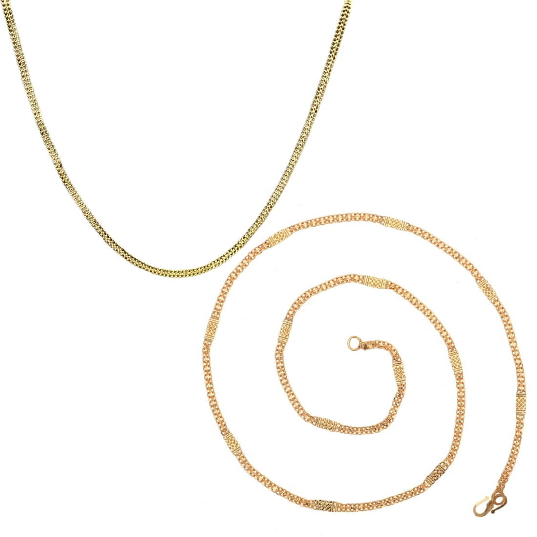 AanyaCentric Gold Plated Chains Combo ( Set of 2 ) AanyaCentric Gold Plated Chains Combo ( Set of 2 )
