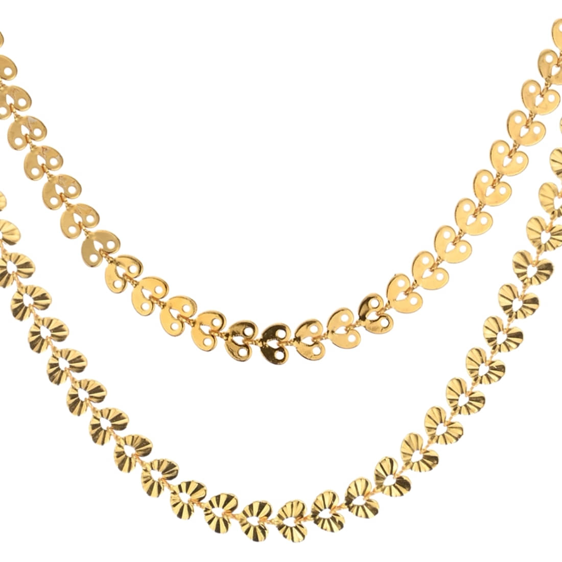 AanyaCentric Gold Plated Chains Combo ( Set of 2 ) AanyaCentric Gold Plated Chains Combo ( Set of 2 )