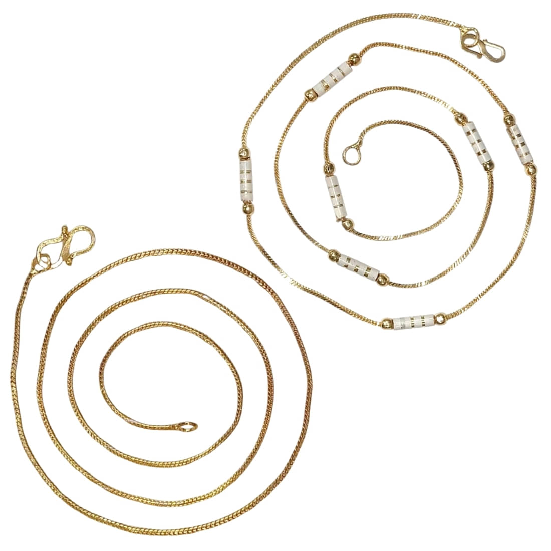 AanyaCentric Gold Plated Chains Combo ( Set of 2 ) AanyaCentric Gold Plated Chains Combo ( Set of 2 )