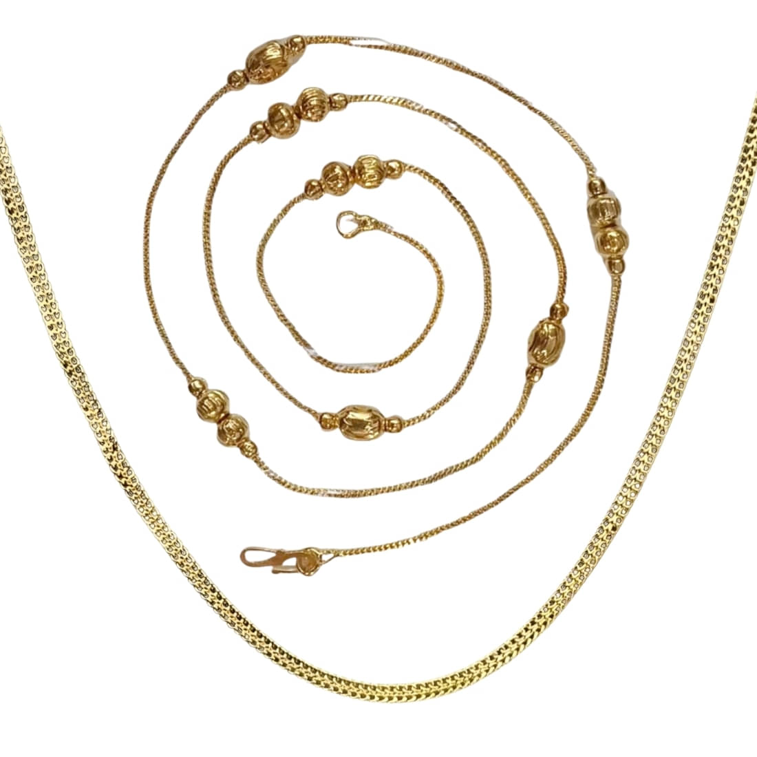 AanyaCentric Gold Plated Chains Combo ( Set of 2 ) AanyaCentric Gold Plated Chains Combo ( Set of 2 )