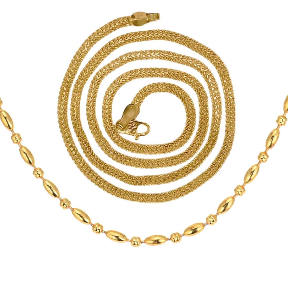     			AanyaCentric Gold Plated Chains Combo ( Set of 2 )