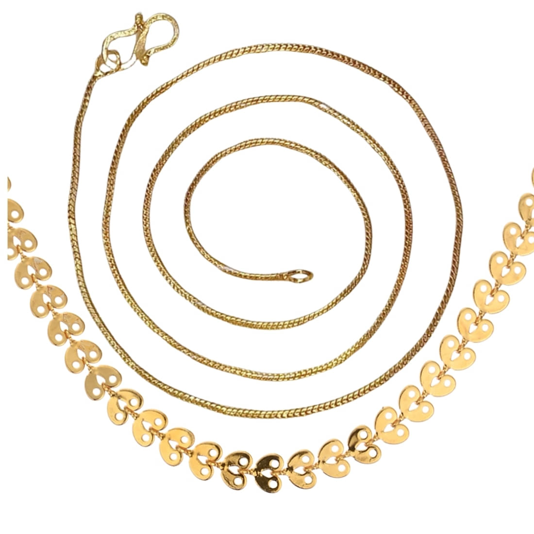 AanyaCentric Gold Plated Chains Combo ( Set of 2 ) AanyaCentric Gold Plated Chains Combo ( Set of 2 )