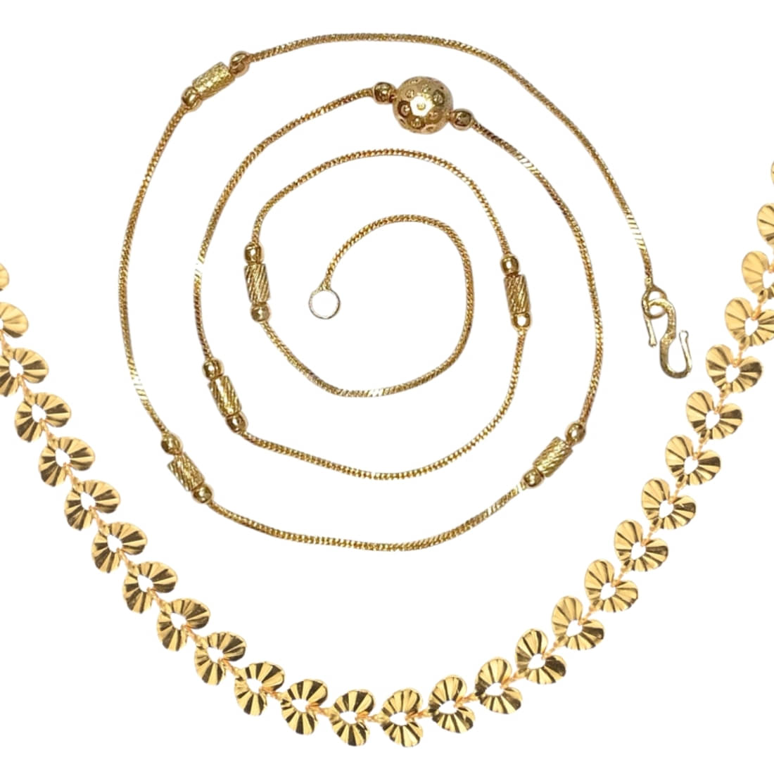     			AanyaCentric Gold Plated Chains Combo ( Set of 2 )