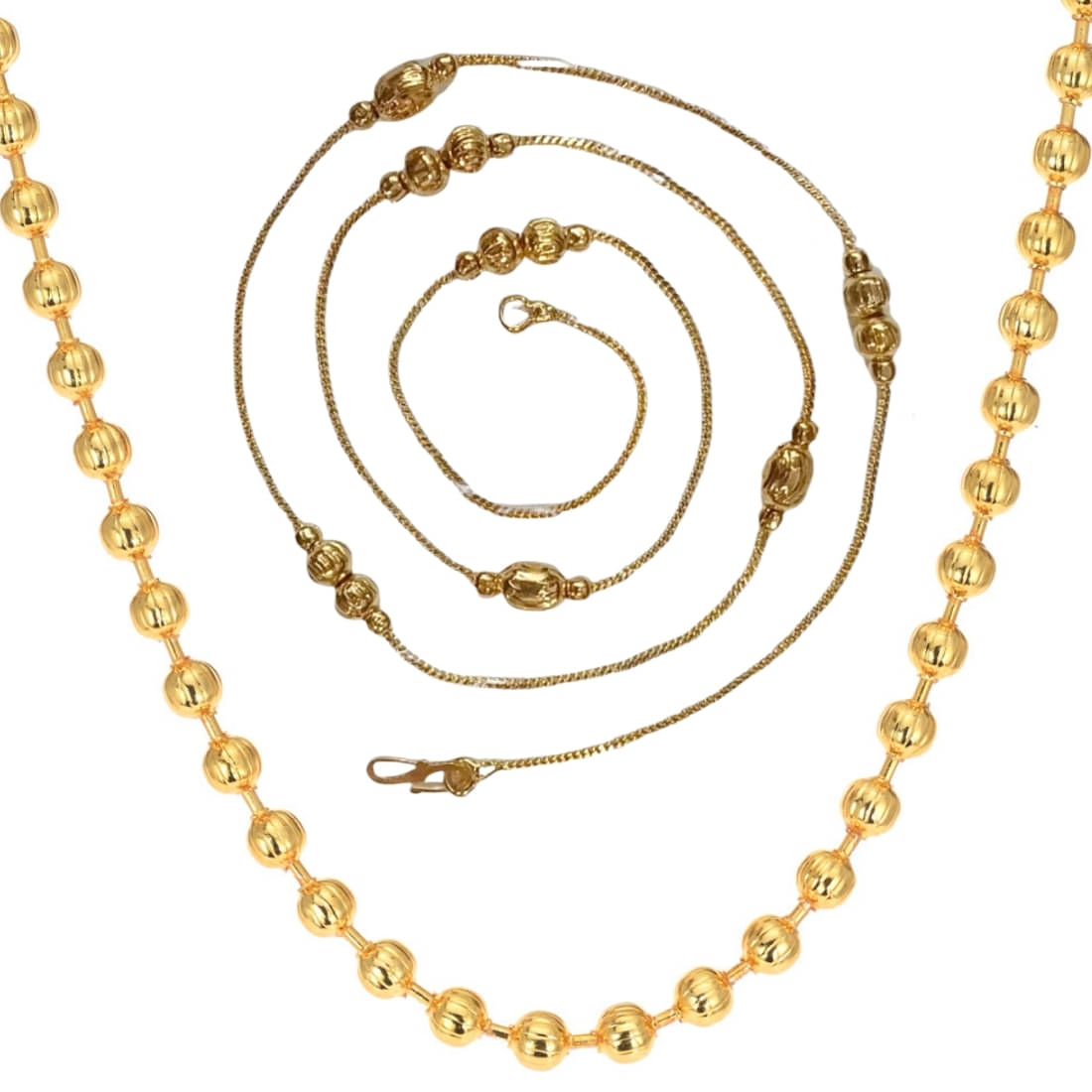 AanyaCentric Gold Plated Chains Combo ( Set of 2 ) AanyaCentric Gold Plated Chains Combo ( Set of 2 )