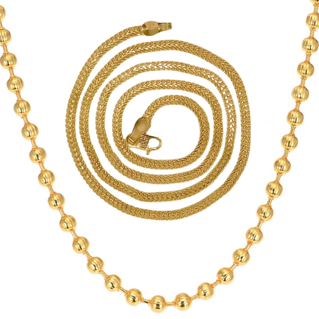 AanyaCentric Gold Plated Chains Combo ( Set of 2 ) AanyaCentric Gold Plated Chains Combo ( Set of 2 )