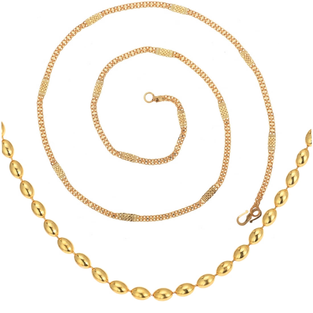     			AanyaCentric Gold Plated Chains Combo ( Set of 2 )
